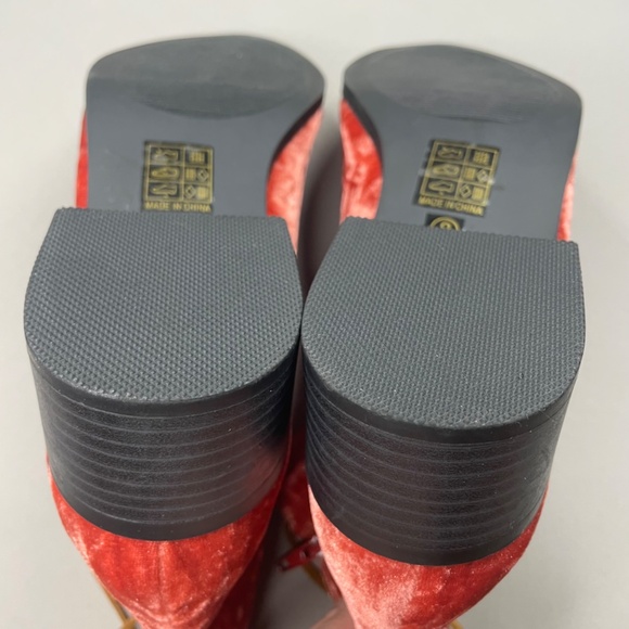 NEW Silver Circle Boots Womens 8 pink velvet leather lace ankle boot bootie boho - Picture 10 of 12